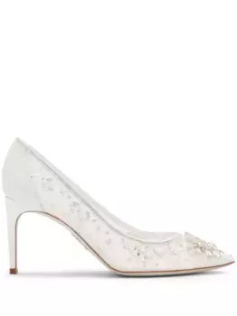 Туфли с кристаллами Ren Caovilla, белый