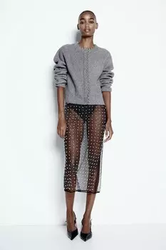 Туфли с кружевной пяткой H&M, черный