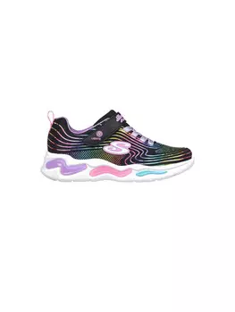 Туфли s lights wavy beams bambina Skechers, черный