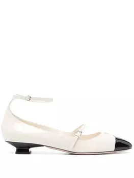 Туфли с логотипом Miu Miu, белый