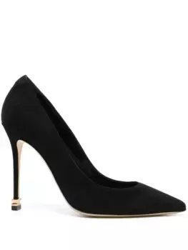 Туфли с металлическим логотипом Elisabetta Franchi, черный