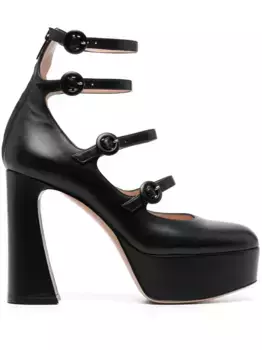 Туфли с миндалевидным носком Gianvito Rossi, черный