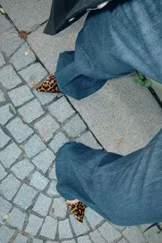 Туфли с острым носком и принтом животных ZARA, цвет leopard