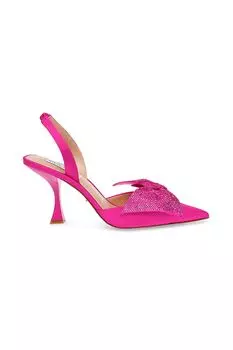 Туфли с открытой пяткой и декоративными камнями Steve Madden, фуксия