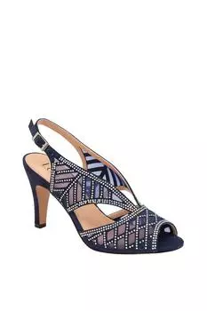 Туфли с открытой пяткой "Наталья" Lotus, темно-синий