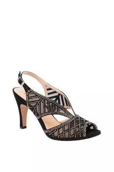 Туфли с открытой пяткой "Наталья" Lotus, черный