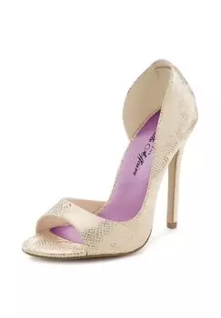 Туфли с открытым носком Peep toes LASCANA, золотой