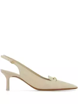 Туфли с пряжкой New Vara 55 Ferragamo, нейтральный