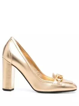 Туфли с пряжкой VLogo Signature Valentino Garavani, золотой