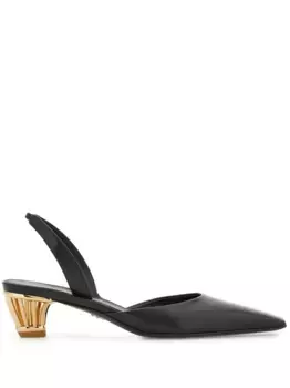 Туфли с ремешком на пятке Ferragamo, черный