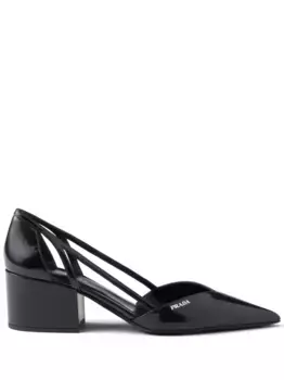 Туфли с вырезами Prada, черный
