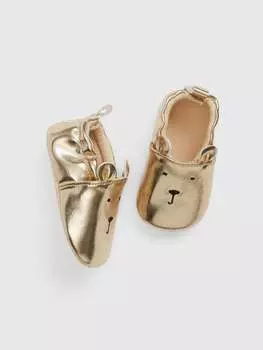 Туфли с вышивкой кролика Gap, цвет beige
