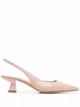 Туфли с заостренным носком и ремешком на пятке Roberto Festa, розовый