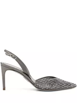 Туфли с заостренным носком Ren Caovilla, серый