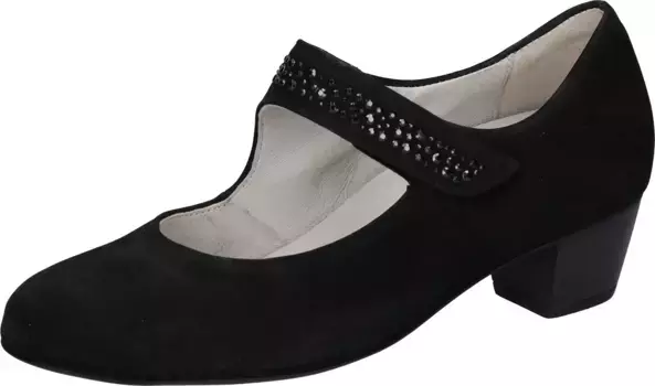 Туфли с застежкой Waldlufer "HILARIA", вечерние туфли, праздничная обувь, удобная обувь шириной H (= очень широкая), черный