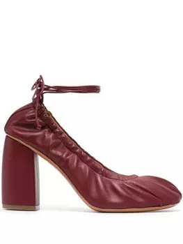 Туфли с завязками на щиколотке Forte Forte, красный
