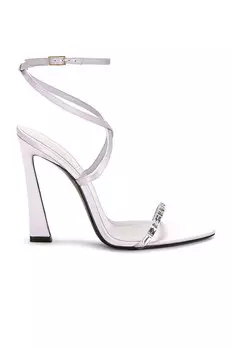 Туфли Saint Laurent Gippy 110, цвет Poly Grey & Crystal