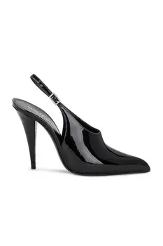 Туфли Saint Laurent Nico Slingback, неро