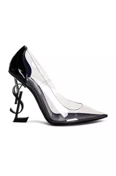 Туфли Saint Laurent Opyum, цвет Nero & Transparent