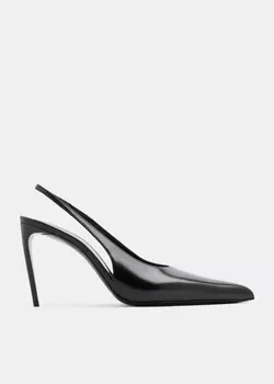 Туфли SAINT LAURENT Pulp slingback pumps, черный
