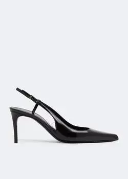 Туфли Saint Laurent Vendome Slingback, черный