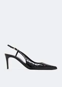 Туфли Saint Laurent Vendome Slingback, черный