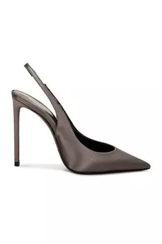 Туфли Saint Laurent Zoe Slingback, цвет Storm Grey