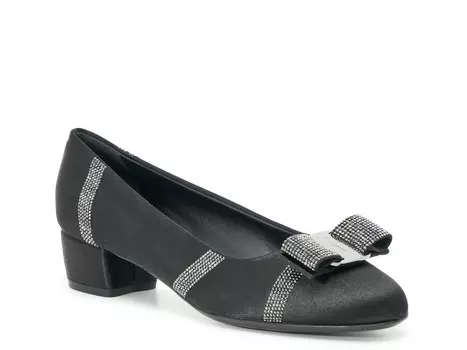 Туфли Salvatore Ferragamo Vara, черное серебро