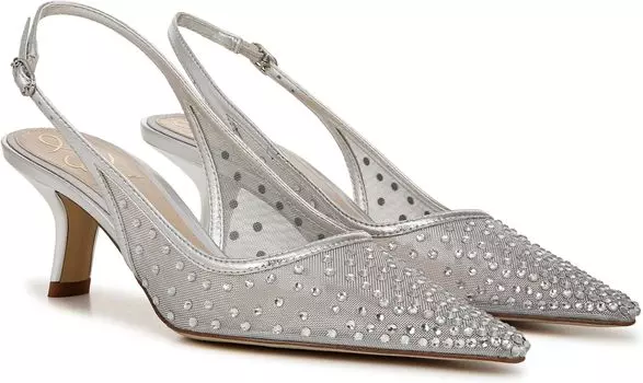 Туфли Sam Edelman Bianka Sling Mesh, цвет Soft Silver Mesh