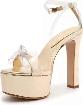 Туфли Schutz Elyda Platform, цвет Platina/Transparente