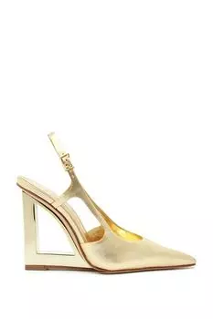Туфли Schutz Filipa с треугольным каблуком, золотой