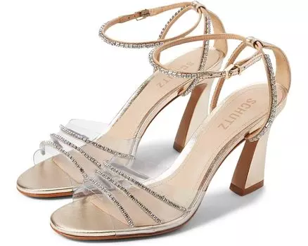 Туфли Schutz Rowenah Low, цвет Platina/Transparente/Light Wood