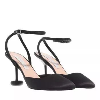 Туфли shroom satin pumps Stella Mccartney, черный
