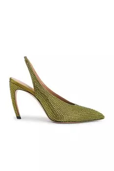 Туфли-слэнгбэки Viper The Attico, military green