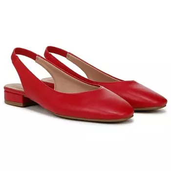 Туфли-слингбэки на плоской подошве Lifestride Claire, fire red faux leather
