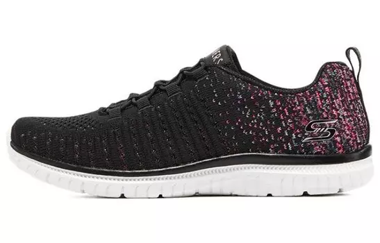 Туфли Slip Ins Lifestyle женские с низким верхом, черные/розовые Skechers