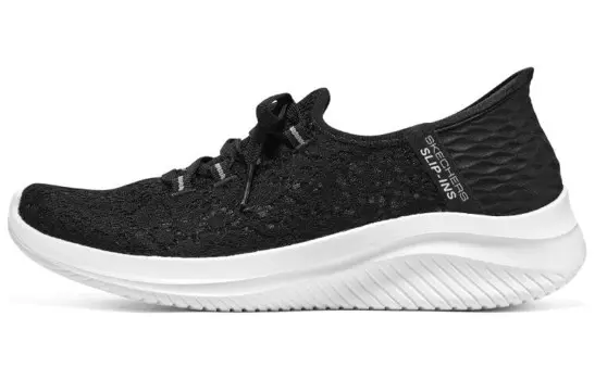 Туфли Slip Ins Lifestyle женские с низким верхом, черные/белые Skechers