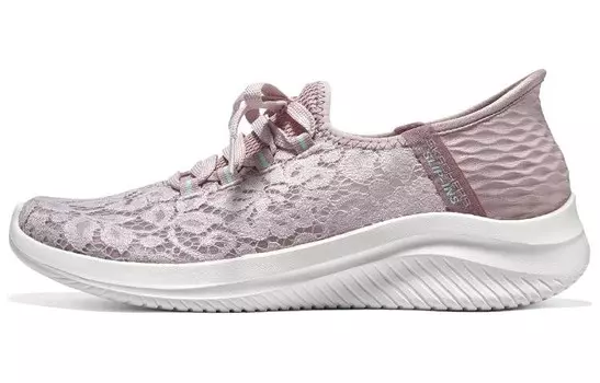 Туфли Slip Ins Lifestyle женские с низким верхом белые/розовые/зеленые Skechers