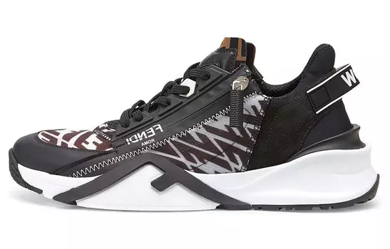 Туфли-слипоны Fendi, черный