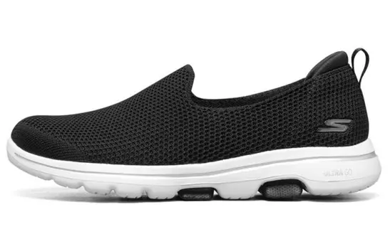 Туфли-слипоны Go Walk 5 женские, низкие, черные Skechers