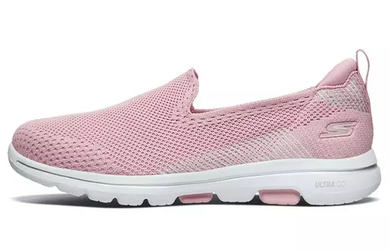 Туфли-слипоны Go Walk 5 женские, низкие, розовые Skechers