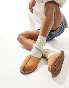 Туфли-слипоны из искусственной замши в коричневом цвете Jack & Jones