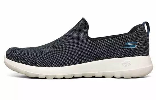 Туфли-слипоны мужские низкие черные/синие Skechers