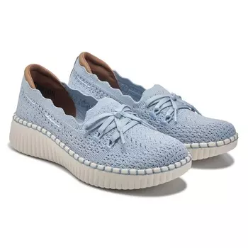 Туфли-слипоны Skechers Wilshire blvd knit sail crochet, светло-синий