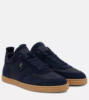 Туфли-сникерсы Tutti Rui из замши Christian Louboutin, Marine