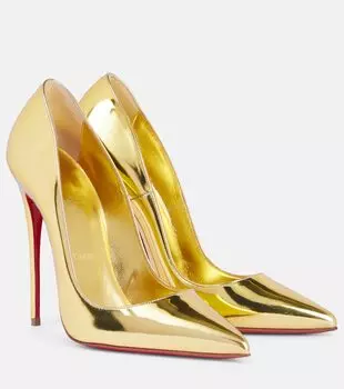 Туфли So Kate из зеркальной кожи Christian Louboutin, золотой