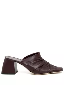 Туфли со сборками STAUD, красный