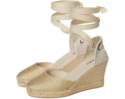 Туфли Soludos Marseille Wedge Espadrille, золотой