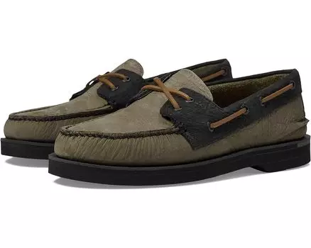 Туфли Sperry Authentic Original Double Sole Cross Lace, оливковый