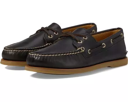 Туфли Sperry Gold Authentic Original 2-Eye Seasonal, цвет Black Leather